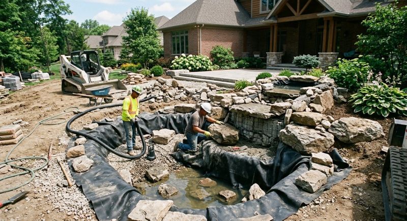 Pond Waterfall Construction in Honolulu, HI